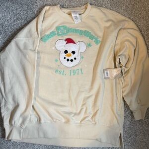 WDW Resort Snowman Mickey Sweatshirt - LARGE
